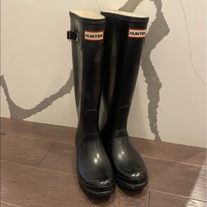Hunter Original Tall Rain Boots Glossy Black